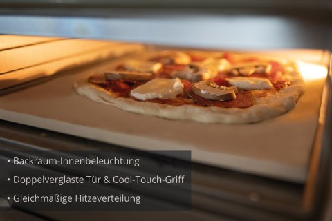 Nowy piec do pizzy Alfredo w kolorze srebrnym