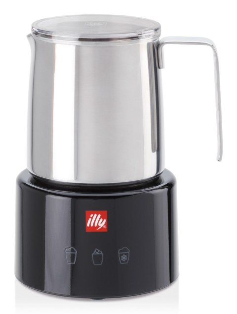 Spieniacz / podgrzewacz do mleka Illy 23760 Czarny, Stal nierdzewna