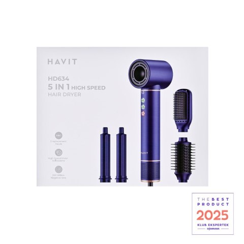 Lokówko-suszarka Multistyler Havit HD634 (4 końcówki)