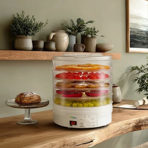 Suszarka do grzybów, warzyw i owoców GreenBlue GB190 (250W; kolor biały)