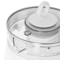 Adler Adler | Czajnik | AD 1299 | Elektryczny | 2200 W | 1,5 L | Szkło/stal nierdzewna | Podstawa obrotowa 360° | Biały