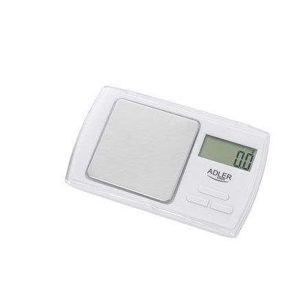 Adler Adler | Waga precyzyjna | AD 3161 | Maksymalna waga (nośność) 0,5 kg | Dokładność 0,01 g | Biały