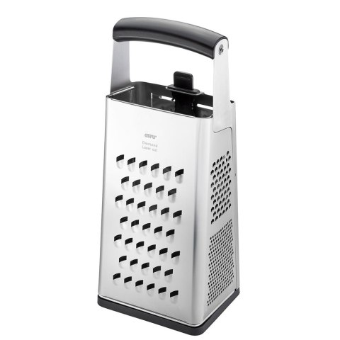 GEFU 10761 ręczna tarka / spiralizer Tarka z pojemnikiem Czarny, Srebrny