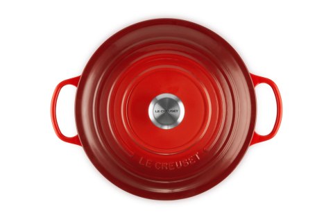 Le Creuset Signature Roaster okrągły 28cm wiśniowy