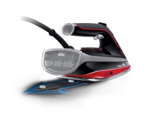 Braun TexStyle 5 SI 5057 RD Żelazko parowe Płyta ceramiczna 2700 W Czarny, Czerwony