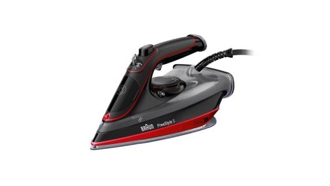 Braun TexStyle 5 SI 5057 RD Żelazko parowe Płyta ceramiczna 2700 W Czarny, Czerwony
