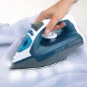 Żelazko parowe Black+Decker BXIR2200E 2200W | uderzenie pary 120 g/min | biało-niebieski
