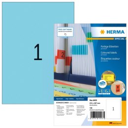 HERMA 4403 samoprzylepne etykiety Prostokąt Na stałe Niebieski 100 szt.