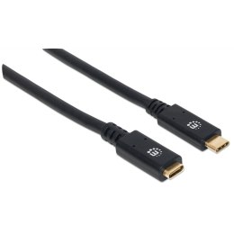 MANHATTAN Kabel USB 3.0 przedłużacz USB-C na USB-C 3.2 Gen1 m/F 1.0 m 355681