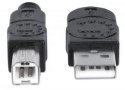 MANHATTAN Kabel USB 2.0 USB-A na USB-B M/M 3 m 333382