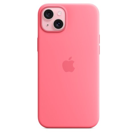 Silikonowe etui Apple z MagSafe Pink, do iPhone 15 Plus