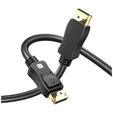 TECHLY Kabel DisplayPort 2.1 10K*60Hz 2 m 54G czarny ICOC DSP-A21-020