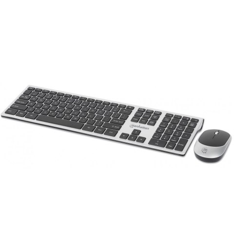 MANHATTAN Klawiatura i mysz bezprzewodowa zestaw 2.4GHz RF USB 180788
