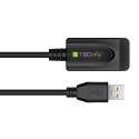 TECHLY Kabel USB 2.0 przedłużacz aktywny USB-A na USB-A M/F 5 m 362213