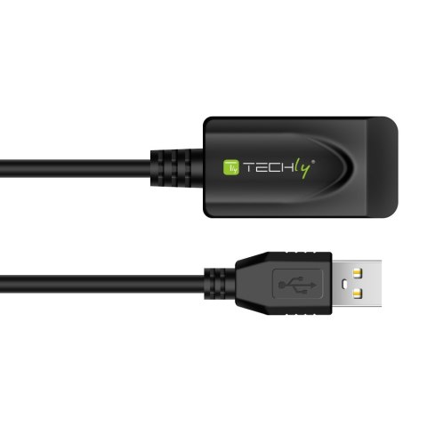 TECHLY Kabel USB 2.0 przedłużacz aktywny USB-A na USB-A M/F 5 m 362213