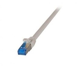 TECHLY Patchcord Cat6a/Cat7 SFTP 0.25 m 100% Cu szary K5525FGR.0.25