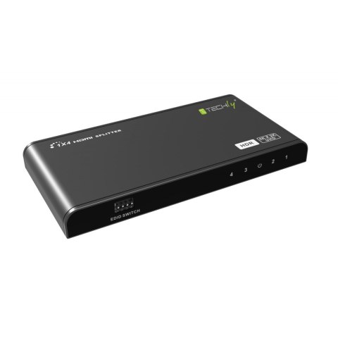 TECHLY Splitter HDMI 2.0 4K@60Hz 1x4 aktywny HDR EDID IDATA HDMI2-4K4HDR
