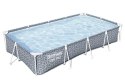 Basen Stelażowy Prostokątny Szary 366 x 201 x 66 cm Bestway 561FV