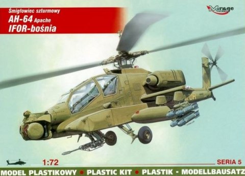 Mirage zest.d/sklej.Helik.AH-64A ABośniaIFor 72052 MIRAGE-HOBBY