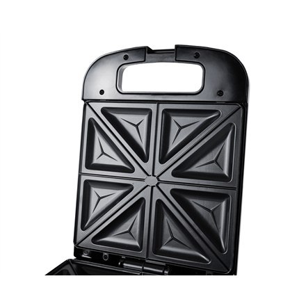 Adler Adler | AD 3055 | Opiekacz do kanapek | 1000 W | Liczba talerzy 4 | Liczba ciastek | Średnica cm | Czarny