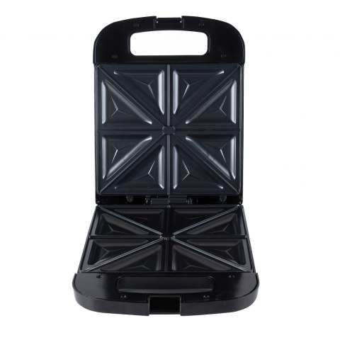 Adler Adler | AD 3055 | Opiekacz do kanapek | 1000 W | Liczba talerzy 4 | Liczba ciastek | Średnica cm | Czarny