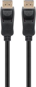 Goobay Goobay | Kabel ze złączem DisplayPort 1.4 | Czarny | DisplayPort męski | DisplayPort męski | DP do DP | 2 m