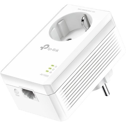 TP-LINK TP-LINK | AV1000 Gigabit Passthrough Powerline Adapter | TL-PA7017P | 1000 Mbit/s | Porty Ethernet LAN (RJ-45) 1 | Brak Wi-Fi | 