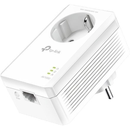 TP-LINK TP-LINK | AV1000 Gigabit Passthrough Powerline Adapter | TL-PA7017P | 1000 Mbit/s | Porty Ethernet LAN (RJ-45) 1 | Brak Wi-Fi | 