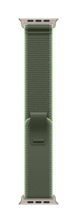 Zegarek Apple Watch 49mm Green/Neon Trail Loop M/L - Natural Titanium Finish