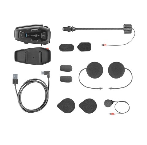 Interkom motocyklowy INTERPHONE U-COM 8R, komplet na 1 kask