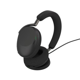 Jabra Evolve3 85 Zestaw słuchawkowy Bezprzewodowy Opaska na głowę Biuro/centrum telefoniczne USB Typu-A Bluetooth Czarny