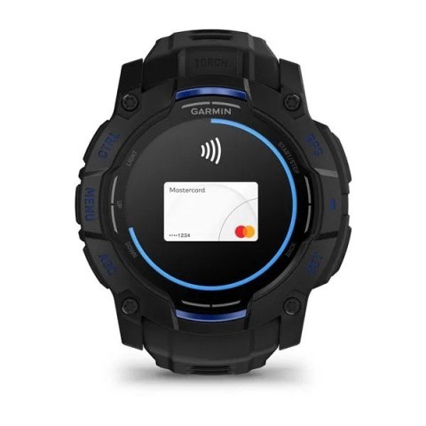 Garmin Instinct 3 3,3 cm (1.3") AMOLED 45 mm Cyfrowy 416 x 416 px Czarny GPS