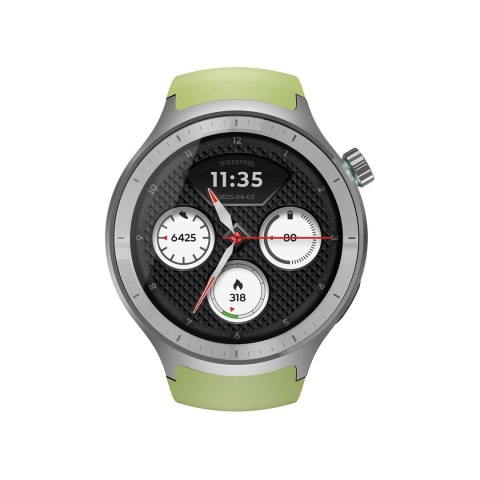 Smartwatch Motorola Moto Watch 512MB Silver Stainless Steel + Herbal Garden Silicone Silver