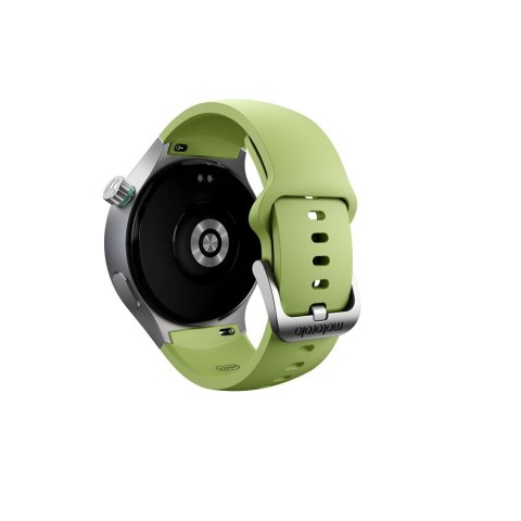 Smartwatch Motorola Moto Watch 512MB Silver Stainless Steel + Herbal Garden Silicone Silver