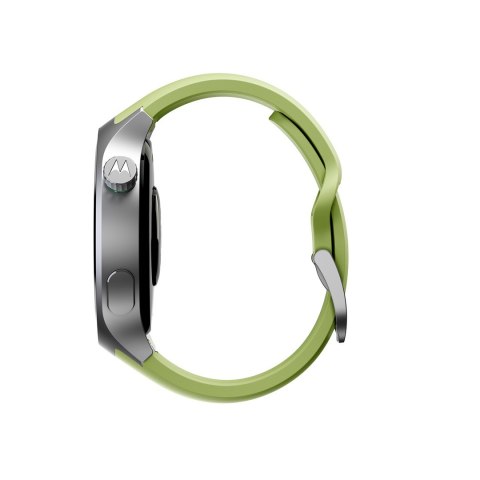 Smartwatch Motorola Moto Watch 512MB Silver Stainless Steel + Herbal Garden Silicone Silver