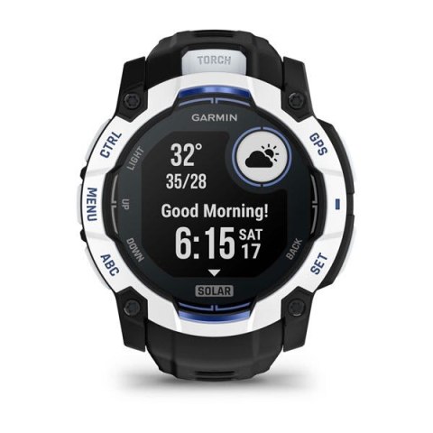 Smartwatch Garmin Instinct 3 Solar 010-02935-03 50mm czarno-biały