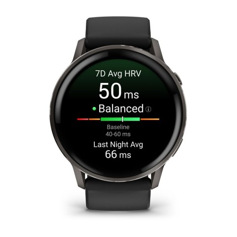 Zegarek sportowy Garmin Venu 4 AMOLED 45mm Czarny
