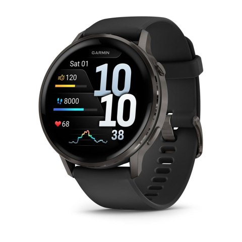 Zegarek sportowy Garmin Venu 4 AMOLED 45mm Czarny