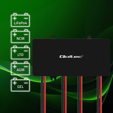 Balanser napięcia Qoltec 51098 48V do akumulatorów 4x12V | 10A | LiFePO4 AGM GEL