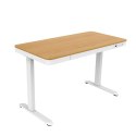 Activejet Biurko z elektryczną regulacją wysokości ET119W-C biały/dąb. Wymiar blatu 140 x 70 cm.