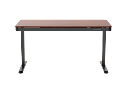 Activejet Biurko z elektryczną regulacją wysokości ET119W-C czarny/orzech. Wymiar blatu 140 x 70 cm.