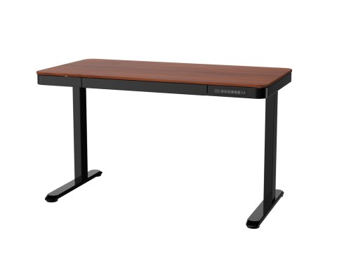 Activejet Biurko z elektryczną regulacją wysokości ET119W-C czarny/orzech. Wymiar blatu 140 x 70 cm.