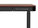 Activejet Biurko z elektryczną regulacją wysokości ET119W-C czarny/orzech. Wymiar blatu 140 x 70 cm.