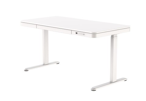 Activejet Biurko z elektryczną regulacją wysokości ET119W-C w kolorze białym. Wymiar blatu 140 x 70 cm.