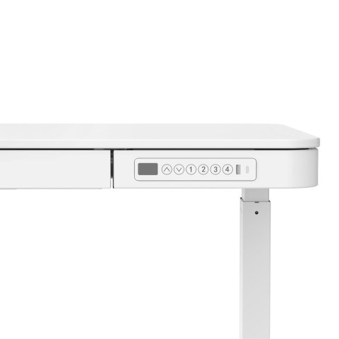 Activejet Biurko z elektryczną regulacją wysokości ET119W-C w kolorze białym. Wymiar blatu 140 x 70 cm.