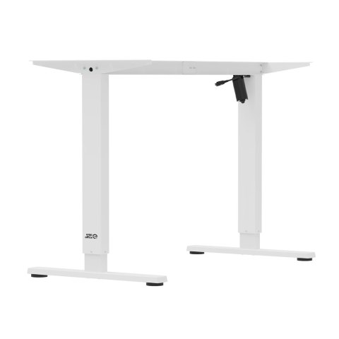 ERGO OFFICE BIURKO ELEKTRYCZNE REGULACJA MAX WYS. 1160MM, MAX - 80 KG, BEZ BLATU DO PRACY STOJĄCO SIEDZĄCEJ, BIAŁE ER-400 W