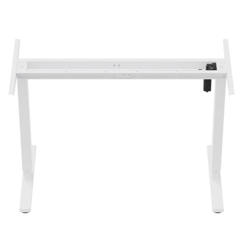 ERGO OFFICE BIURKO ELEKTRYCZNE REGULACJA MAX WYS. 1160MM, MAX - 80 KG, BEZ BLATU DO PRACY STOJĄCO SIEDZĄCEJ, BIAŁE ER-400 W