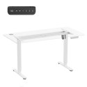ERGO OFFICE BIURKO ELEKTRYCZNE REGULACJA MAX WYS. 1160MM, MAX - 80 KG, BEZ BLATU DO PRACY STOJĄCO SIEDZĄCEJ, BIAŁE ER-400 W
