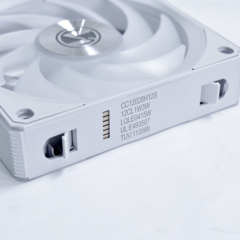Bezprzewodowy wentylator Lian Li UNI FAN CL, 3-pak - 120mm, biały