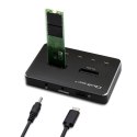 Stacja dokująca dysków SSD M.2 NVMe SATA USB-C DUAL 2 x 2TB